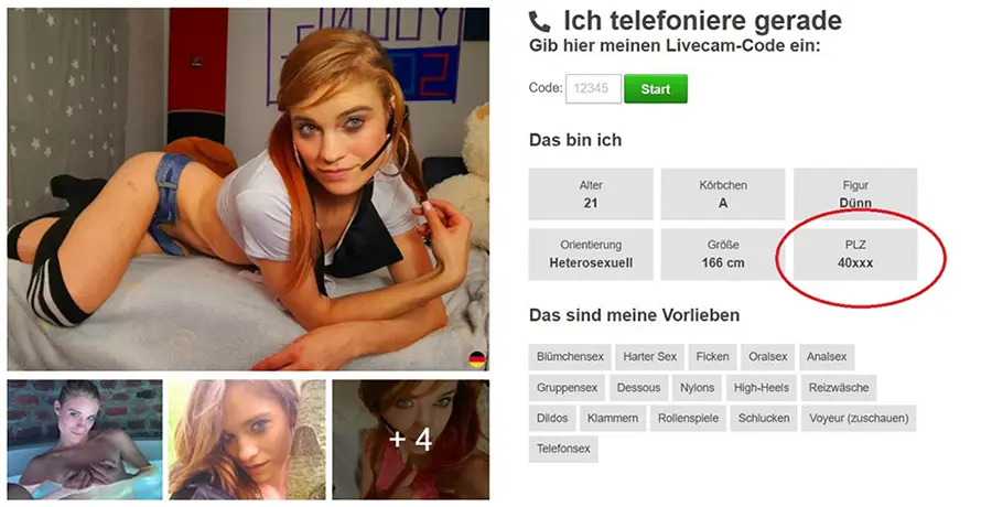 Beianrufsex kannst du sogar heiße Girls aus deiner Nähe finden